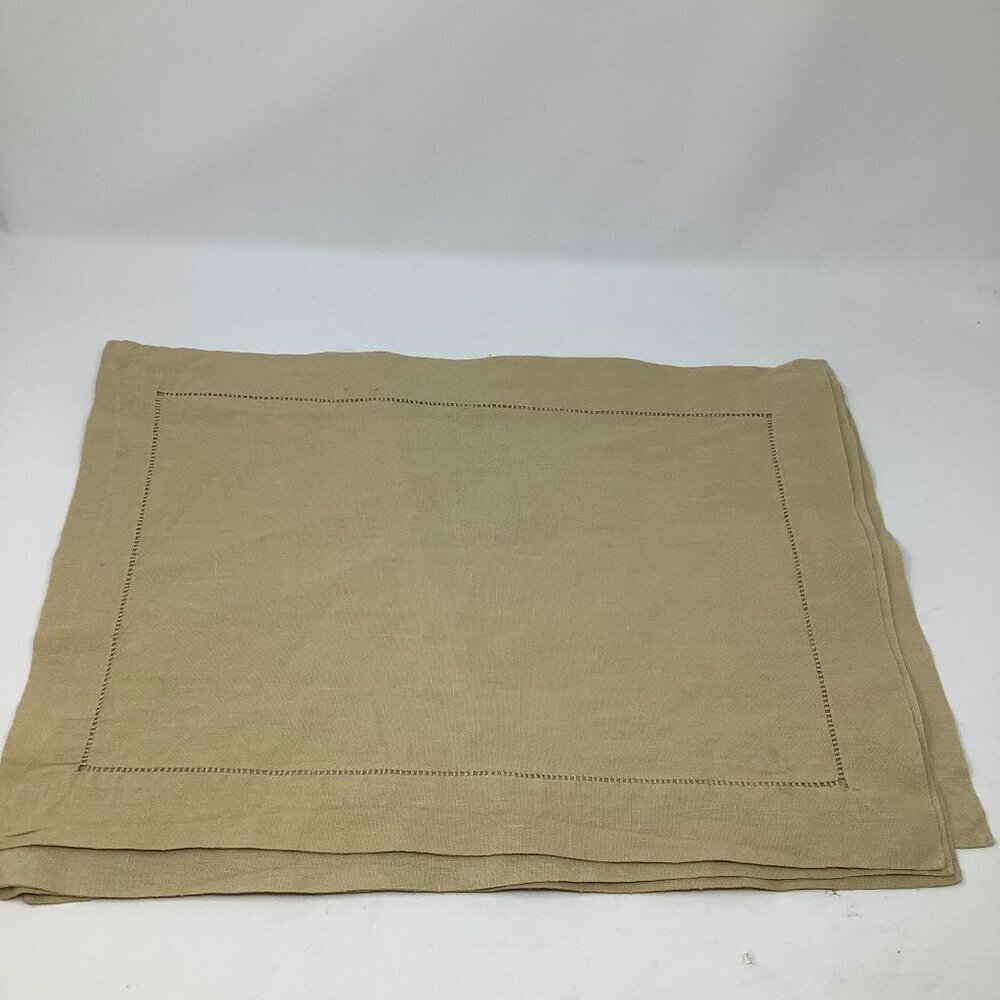 Sferra set of 4 linen Festival placemats beige 18.5 in. x 14 in. neutral